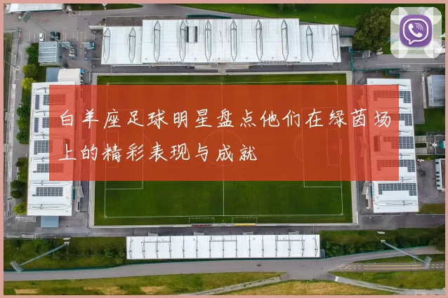 白羊座足球明星盘点他们在绿茵场上的精彩表现与成就